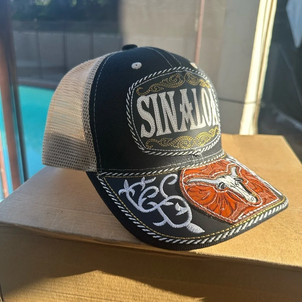 SINALOA Black and Tan Trucker/Western Hat